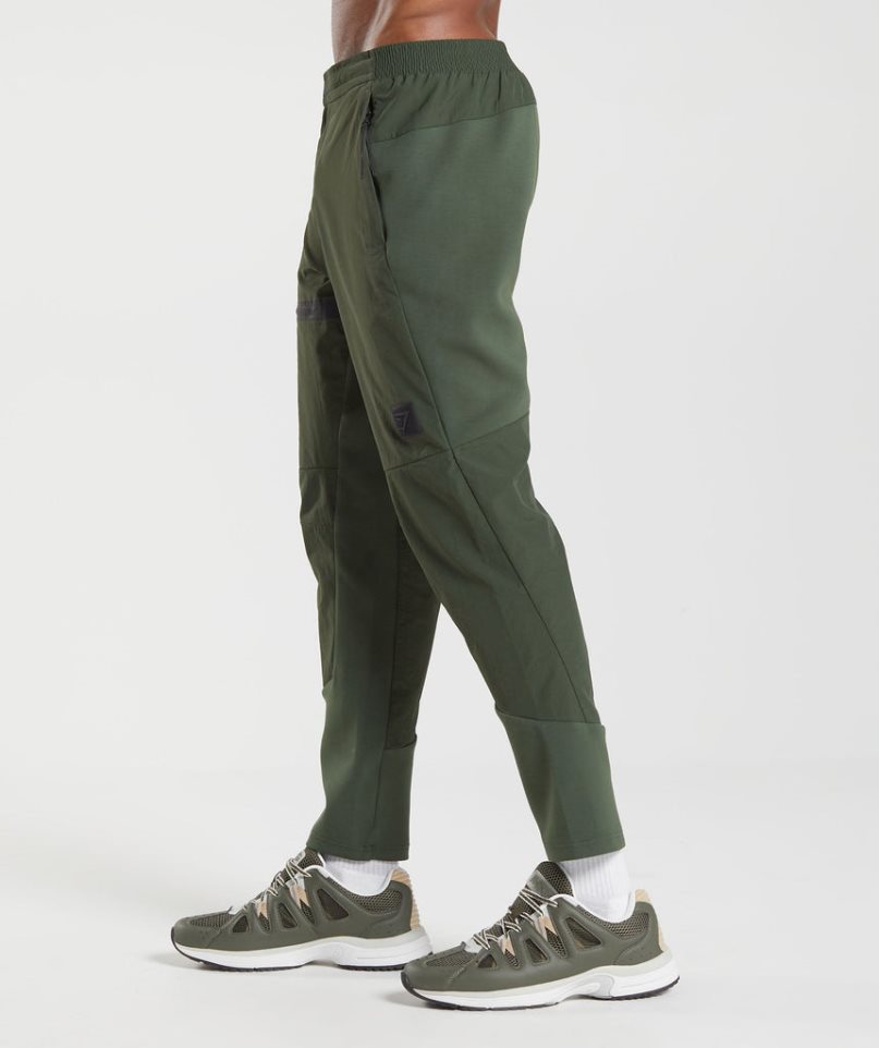 Men's Gymshark Retake Woven Jogger Olive | CA D67N3A